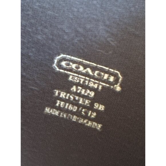 Coach Womens Black Monogram Knee-High Rain Boots Size 9 - Picture 9 of 9